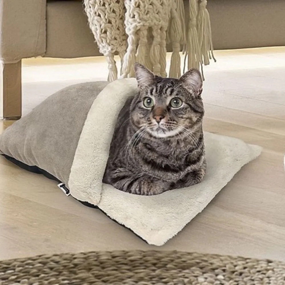 Woof Chenille Pet Sack Cozy tunnel bed for small dogs or cats new with tags